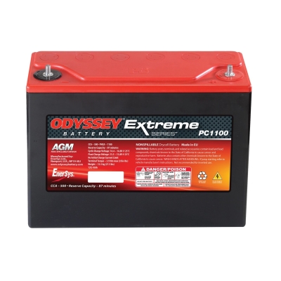 Odyssey Batteries Extreme Racing, Universal, 500 CCA, Top Post - PC1100